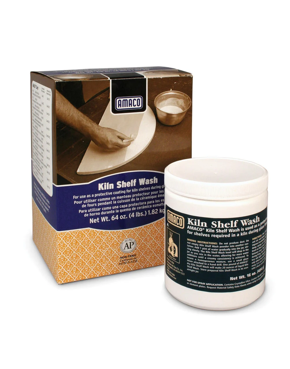 Chất phủ bảo vệ lò nung wash (kiln) 4# amaco pic1