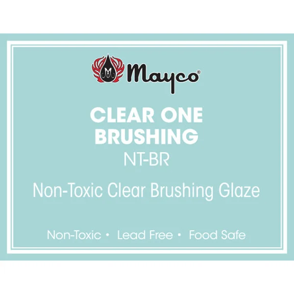 Men gốm mayco color non toxic clear glazes, màu clear one brushing, gallon (3,78 lít)