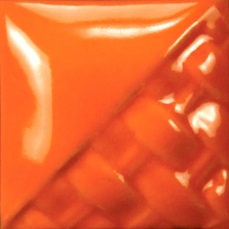 Men gốm mayco colors stoneware, màu orange gloss, pint (473 ml)