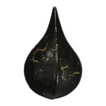 Mẫu nung men gốm Mayco SW-404 Black Mudcrack ở Cone 10 – đất trắng