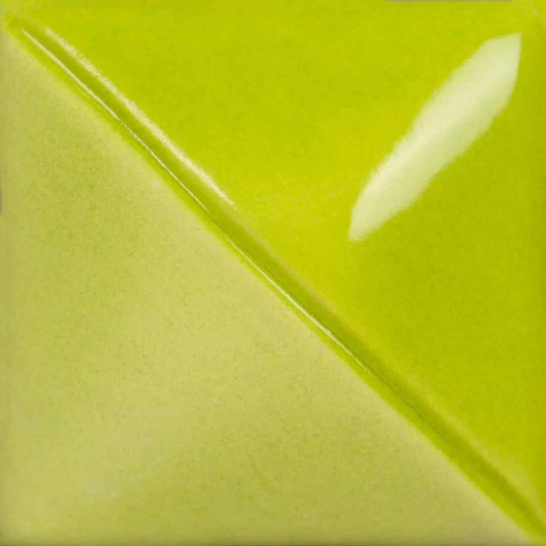 Men Mayco UG-231 Lime Green – mẫu nung cone 06 oxy hóa