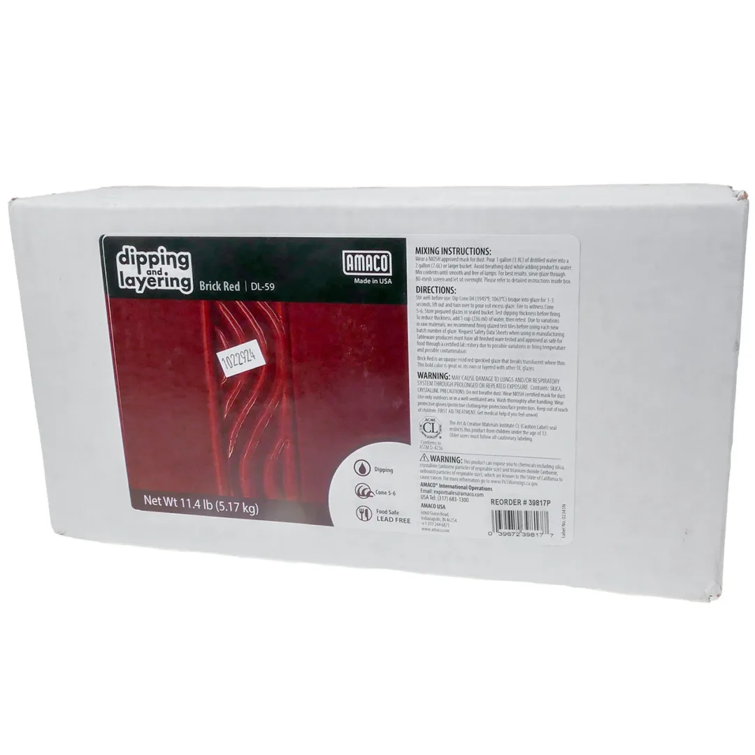 Men nung nhiệt Độ cao amaco dl 59 brick red dipping pic2