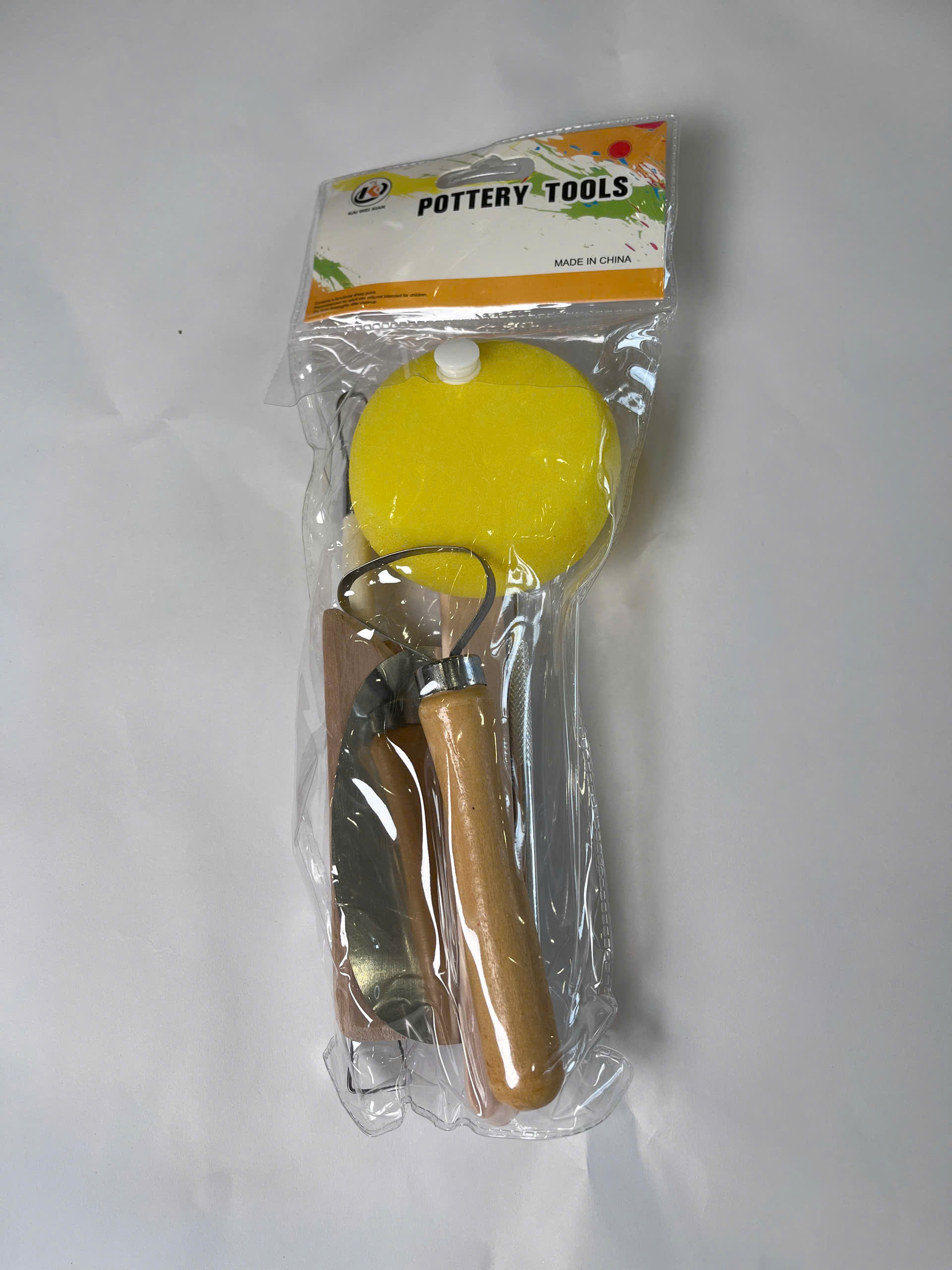Bộ 8 dụng cụ tạo hình gốm BaiTaoHui GJ-ND-075 trong bao bì thực tế